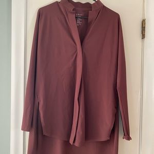 ADAY  snap closure. Maroon/brown